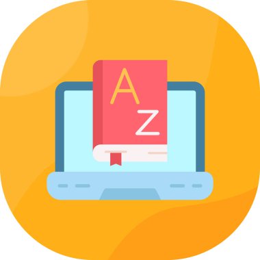 Kitap. Web simgesi basit illüstrasyon