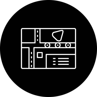 Fırın simgesinin illüstrasyon vektör tasarımı