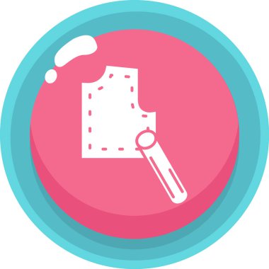 Boya fırçası simgesi yumuşak mavi arkaplan çizimi üzerinde izole edilmiş düz stil