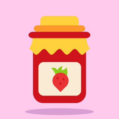 reçel vektör düz renk simgesi