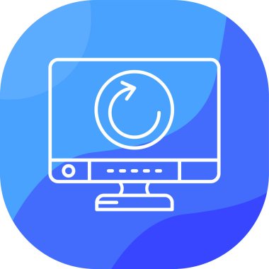 Bilgisayar teknolojisinin vektör illüstrasyonu