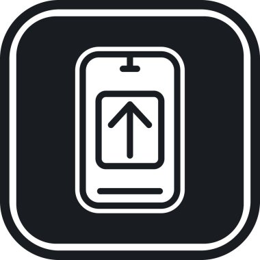 Mobil simgenin vektör illüstrasyonu