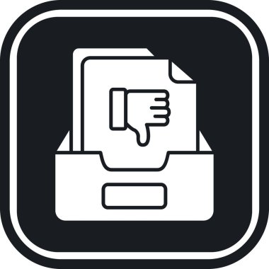 başparmak aşağı vektör simgesi