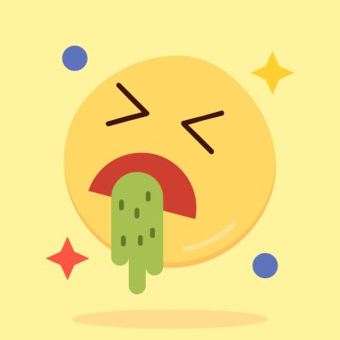 kawaii çizgi film kaktüsü ile gülen yüz vektör çizimi