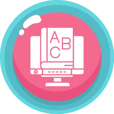 Bilgisayar. Web simgesi basit illüstrasyon