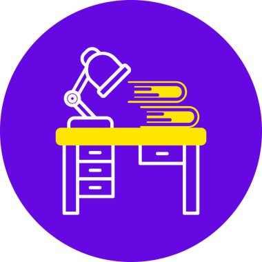 Mikroskop simgesi vektör çizimi