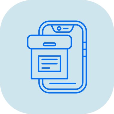 akıllı telefon simgesi vektör illüstrasyonu