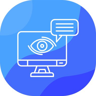 Göz. Web simgesi basit tasarım