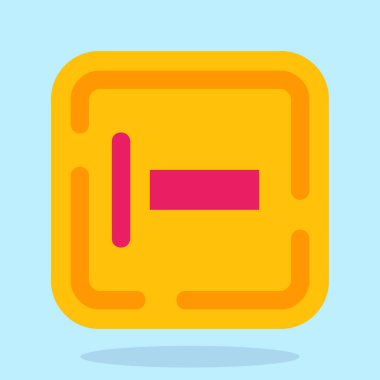 Müziğin tek simgesinin vektör illüstrasyonu