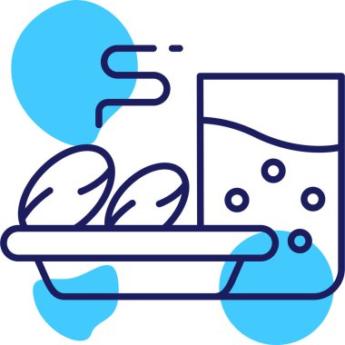 Gıda simgesinin vektör illüstrasyonu