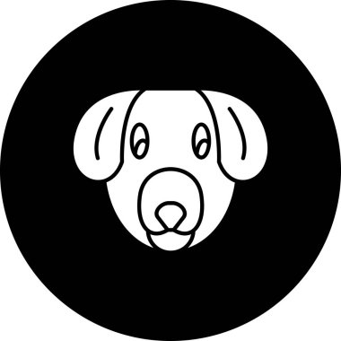vektör köpek simgesi çizimi