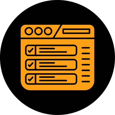 Veri analiz simgesi, vektör illüstrasyonu