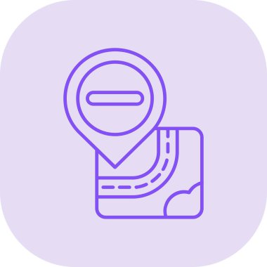 harita simgesi vektör illüstrasyonu