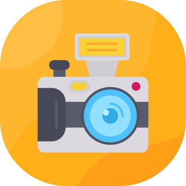kamera simgesi vektör illüstrasyonu 