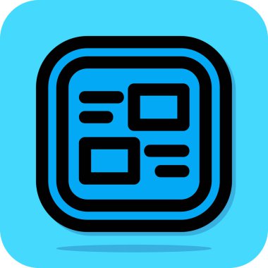 Uygulama modern simgesinin vektör illüstrasyonu