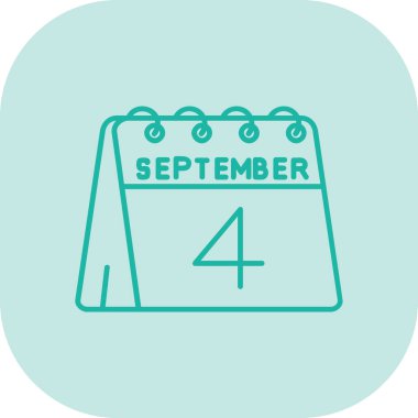 Eylül ayı simgesine sahip takvim