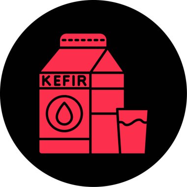 Modern yiyecek simgesinin vektör çizimi