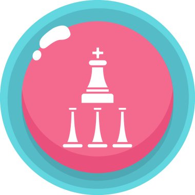 Satranç oyunu satranç simgesi düz stil