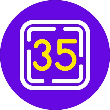 3d 5 Modern ikon vektör illüstrasyonu