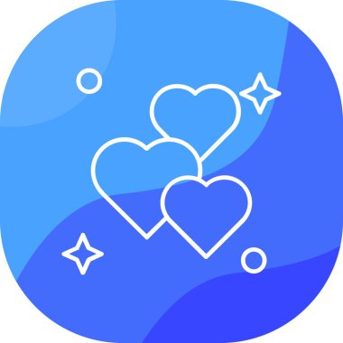 Kalp. Web simgesi basit illüstrasyon