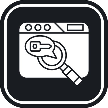 seo modern simgesinin vektör illüstrasyonu