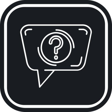 Sohbet simgesinin vektör illüstrasyonu