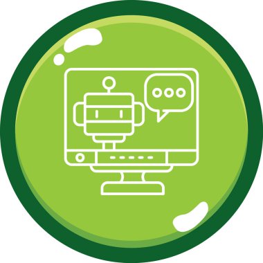 vektör lcd simgesi illüstrasyonu