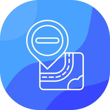 harita simgesi vektör illüstrasyonu