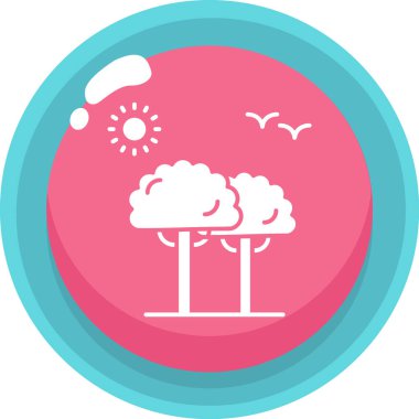 Hava durumu ikonu. Web ve mobil için vektör illüstrasyonu