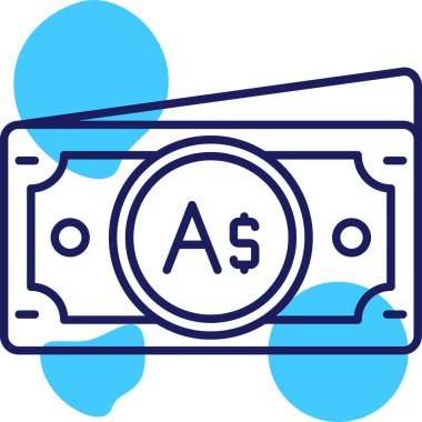 Dolar. Web simgesi basit illüstrasyon