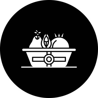 Gıda simgesinin vektör illüstrasyonu