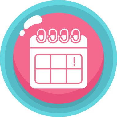 Takvim. Web simgesi basit illüstrasyon