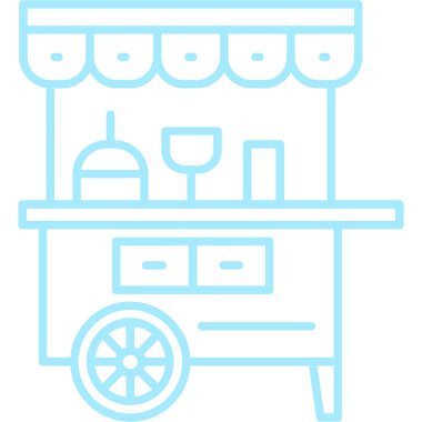 Gıda simgesinin vektör illüstrasyonu