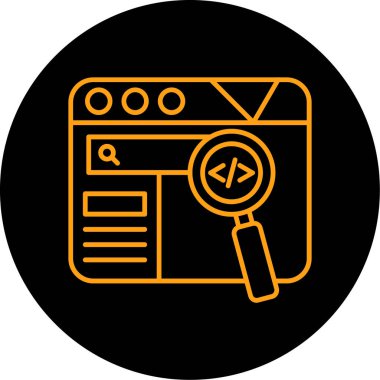 seo modern simgesinin vektör illüstrasyonu