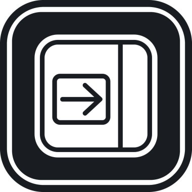 ok sol yön simgesi ana hat biçiminde