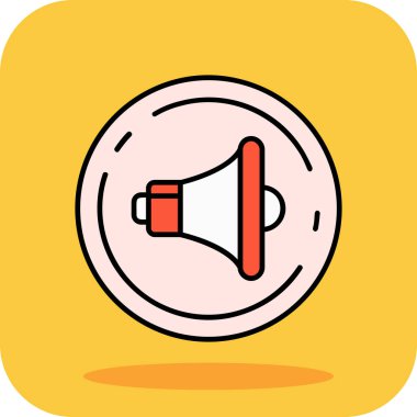 Bir megafonun vektör çizimi