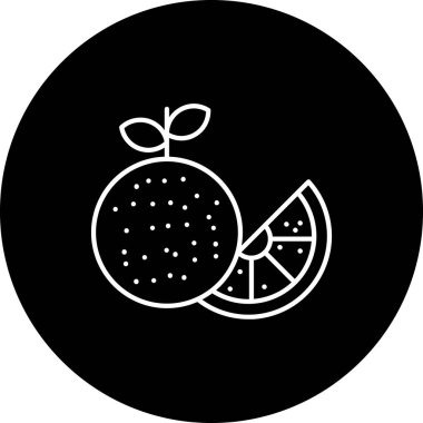 Karpuz simgesi, vektör çizimi