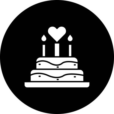 kek ikonu vektör illüstrasyonu