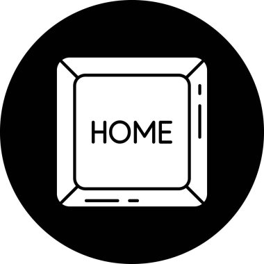 Ev simgesi vektör illüstrasyonu