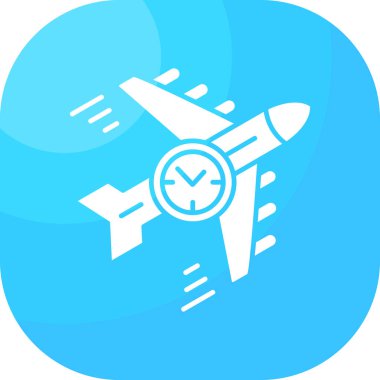 Uçak simgesinin vektör illüstrasyonu