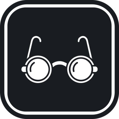 gözlük ikonu vektör illüstrasyonu