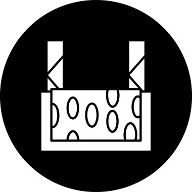 kutusu vektör satırı simgesi