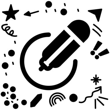 Basit vektör simgesi, radyo resimleme