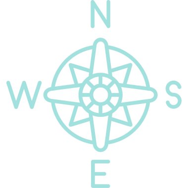 Pusula. Web simgesi basit illüstrasyon