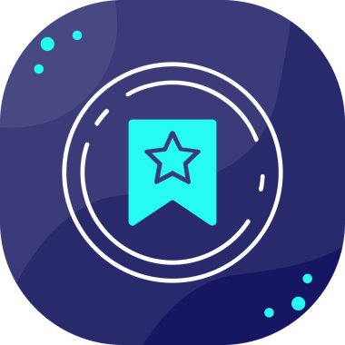 Rozet. Web simgesi basit illüstrasyon