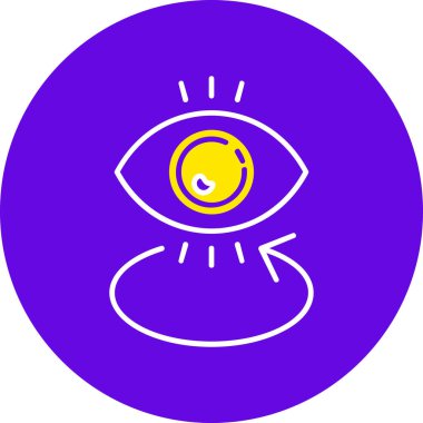 Göz. Web simgesi basit illüstrasyon