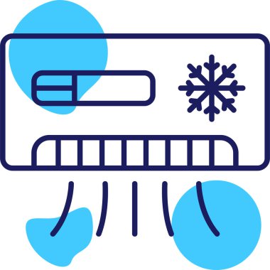 vector illustration of a cartoon icon of a thermometer