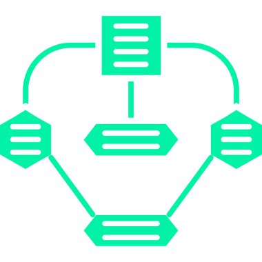 blockchain network vektör illüstrasyonu