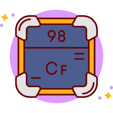 Simgenin çizgi film ögesinin vektör illüstrasyonu