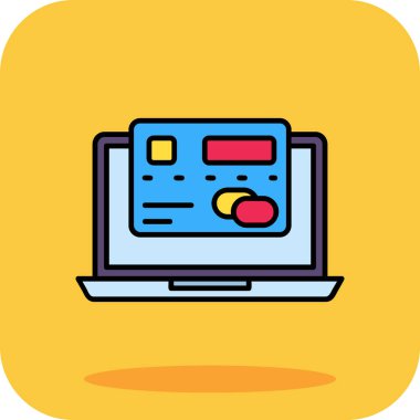 Dizüstü bilgisayar simgesi, vektör illüstrasyon tasarımı